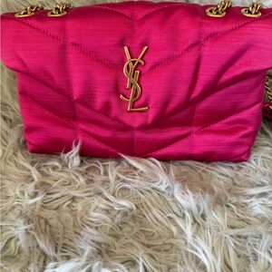 Yves Saint Laurent Pink Quilted Shoulder Bag